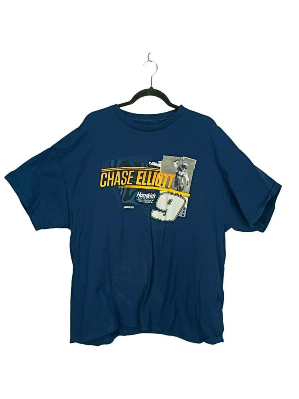 Chase Elliott Hendrick Motorsports Mens 2XL Navy Blue Graphic NASCAR T-Shirt